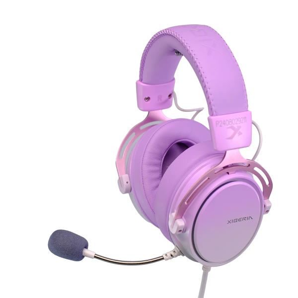 Tai nghe GAMING Xiberia S19U Pro | Đen Gold/Tím, RGB, Virtual 7.1, OverEar