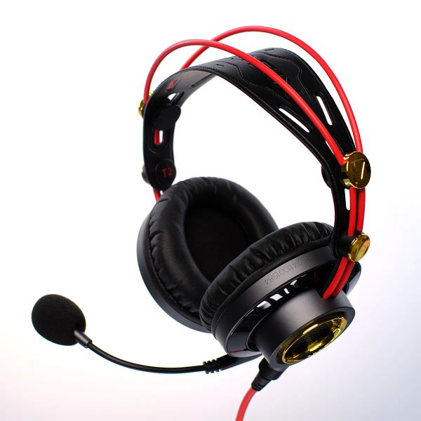 Tai nghe Gaming Xiberia T2 | Đen Đỏ, RGB, Virtual 7.1, OverEar