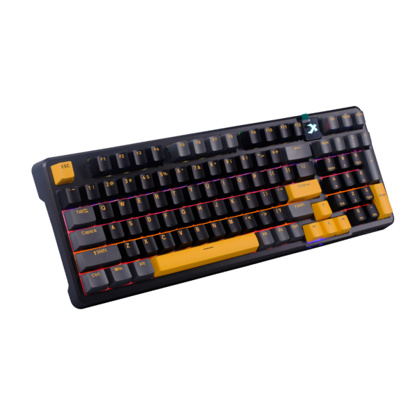 Phím Cơ Xiberia ICAFE XS980 (Optical Switch Đen Vàng) Có Dây