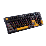 Bàn phím cơ XIBERIA ICAFE XS980 | Đen Vàng, 98%, Optical Switch, Hot Swap