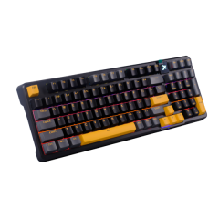 Phím Cơ Xiberia ICAFE XS980 (Optical Switch Đen Vàng) Có Dây