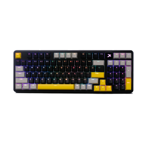 Phím Cơ Xiberia ICAFE XS980 (Optical Switch Đen Vàng) Có Dây