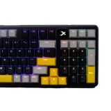 Bàn phím cơ XIBERIA ICAFE XS980 | Đen Vàng, 98%, Optical Switch, Hot Swap