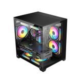 Vỏ máy tính CoolerPlus X34W | Đen/Trắng | M-ATX/ITX