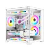 Vỏ máy tính CoolerPlus X34W | Đen/Trắng | M-ATX/ITX
