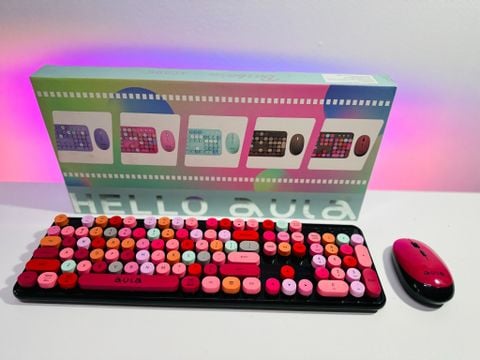 Combo Bàn Phím Chuột Aula AC306 (Đen) Không Dây