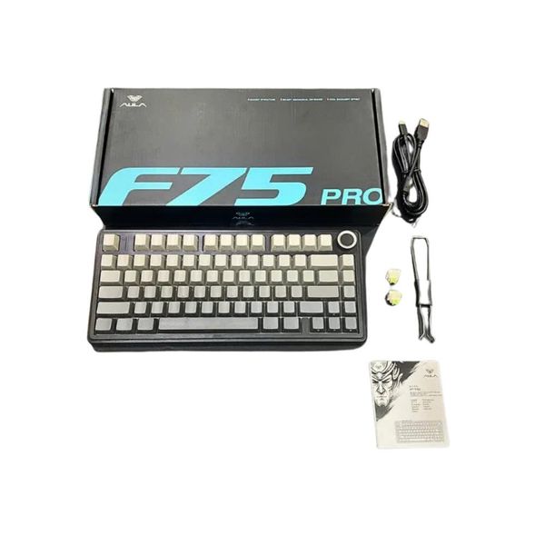 Phím Cơ Aula F75 Pro (Reaper Switch Black Gradient) Không Dây