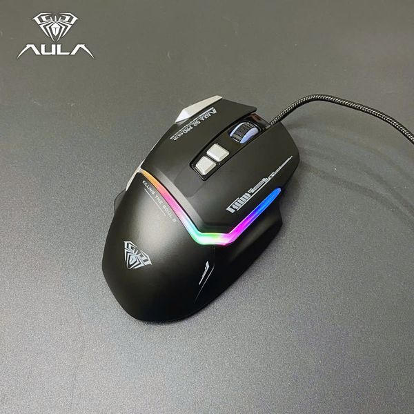 Chuột Gaming Aula có dây S12 PRO ĐEN