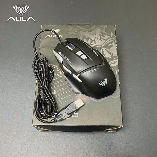 Chuột Gaming Aula có dây S12 PRO ĐEN