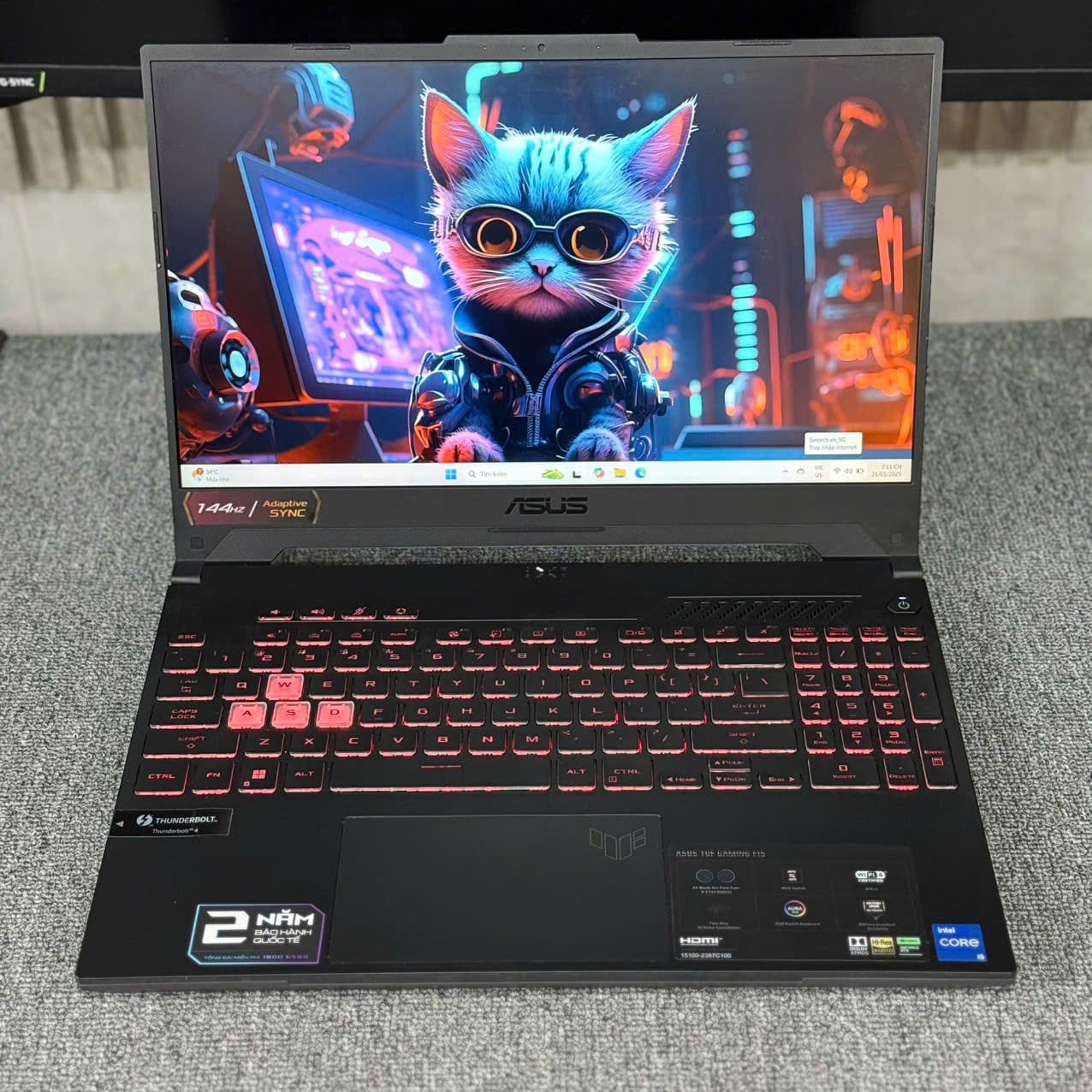 Laptop Asus TUF Gaming F15 FX507ZC4-HN095W (Intel Core i5-12500H |RTX 3050 | 16GB | 512GB | 15.6 inch FHD | Win 11 | Xám)
