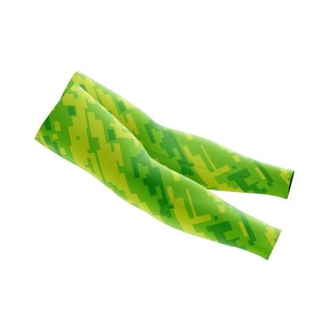 Găng tay chống nắng họa tiết xanh lá