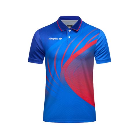 Custom Pickleball & Tennis Polo – Blue and Red