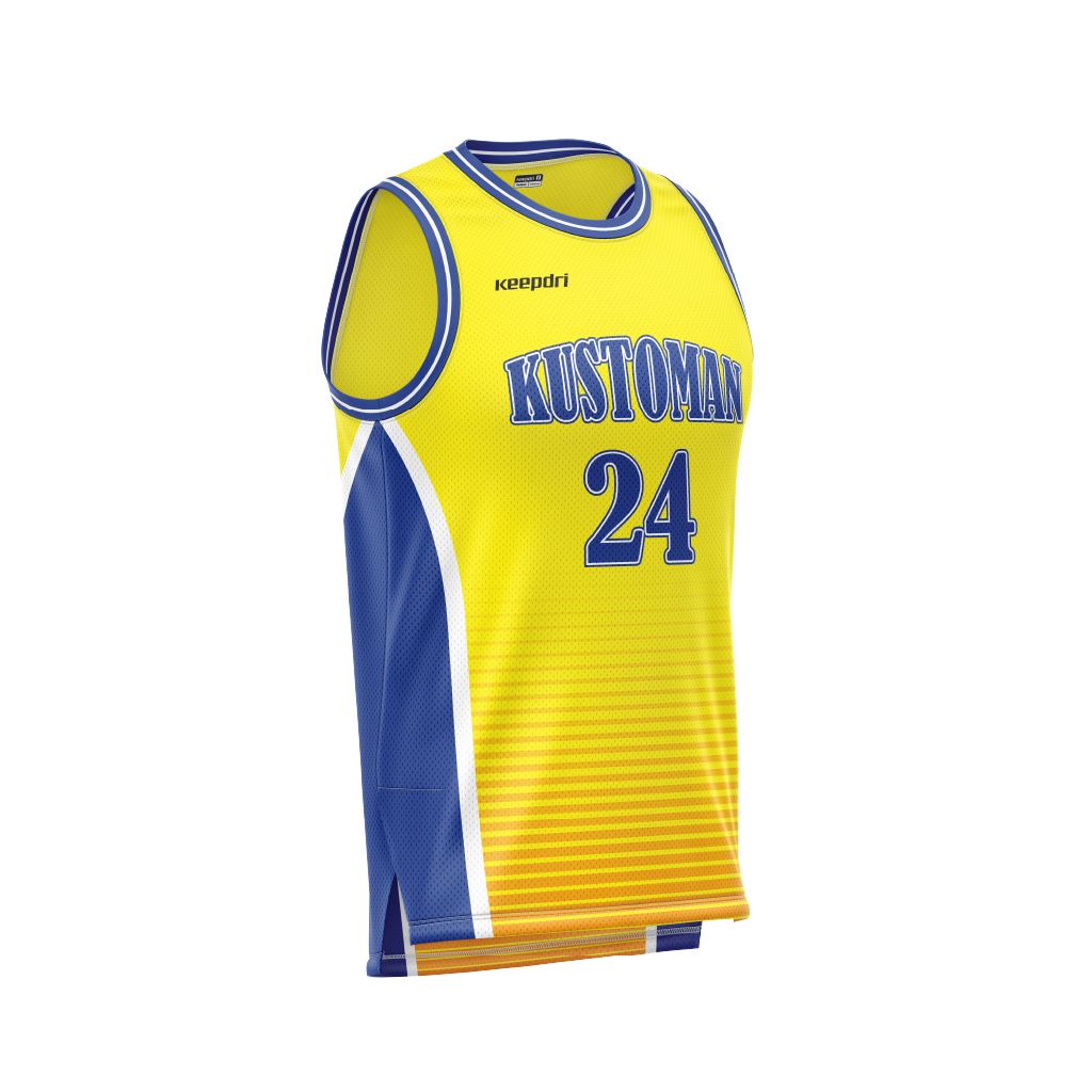 Custom Basketball Jerseys - Yellow Pattern
