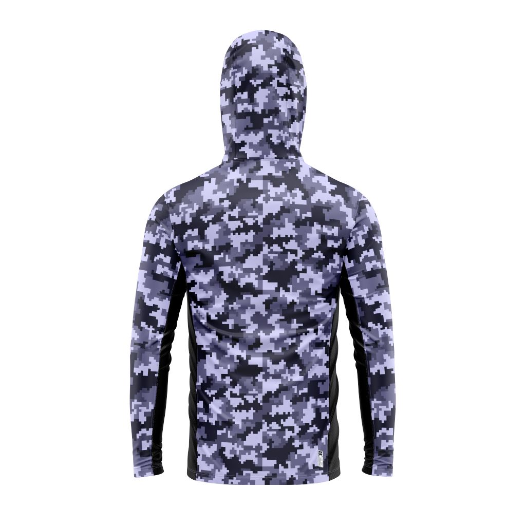 Fishing shirt with camo pattern