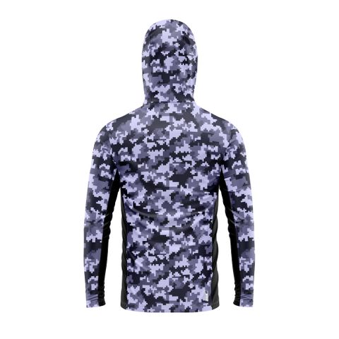 Fishing shirt with camo pattern