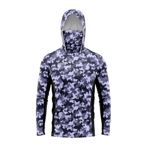 Fishing shirt with camo pattern