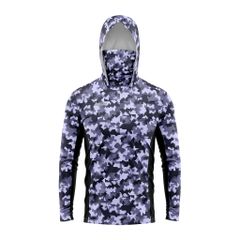 Fishing shirt with camo pattern