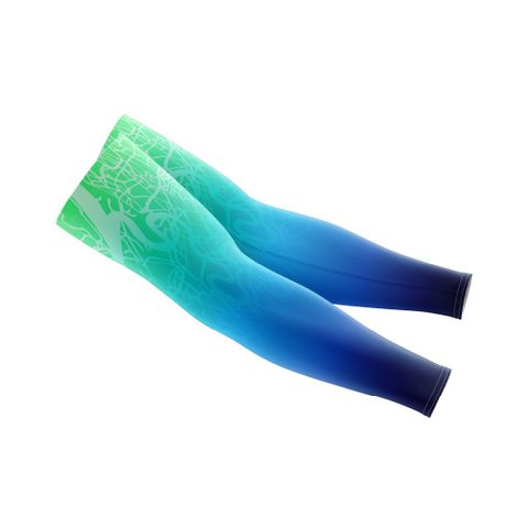 Blue ombre sports gloves