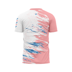 Custom Running T-shirts - Brush Pattern