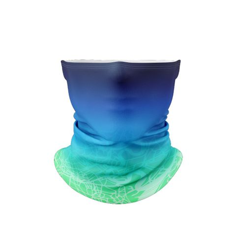 Blue ombre sports scarf