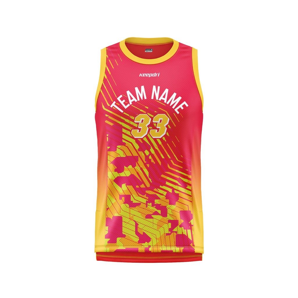 Custom Basketball Jersey Design -  Camo Pattern