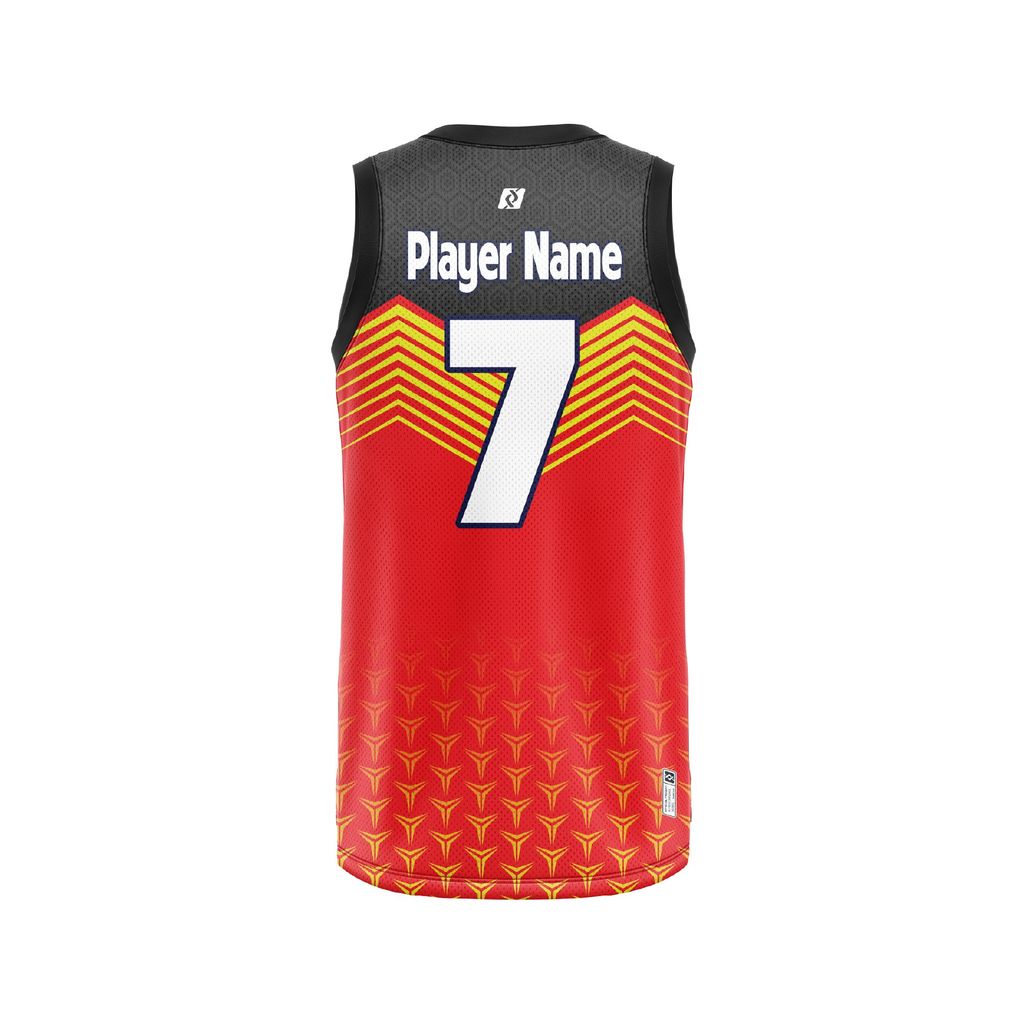 Custom Basketball Jerseys - Red Black