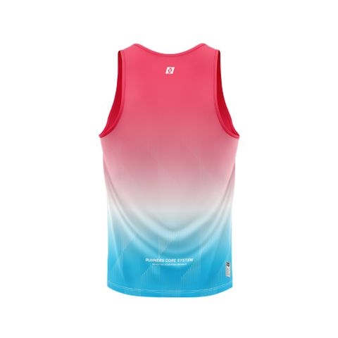 Custom Sports Tank Tops & Singlets - Gradient Pink Blue