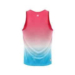 Custom Sports Tank Tops & Singlets - Gradient Pink Blue