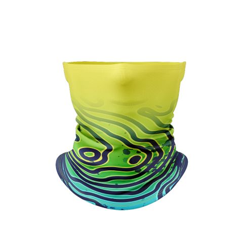 Yellow waves sports scarf