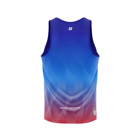 Custom Sports Tank Tops & Singlets - Gradient Blue Red