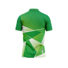 Green pattern polo shirts