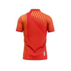 Red pattern polo shirts