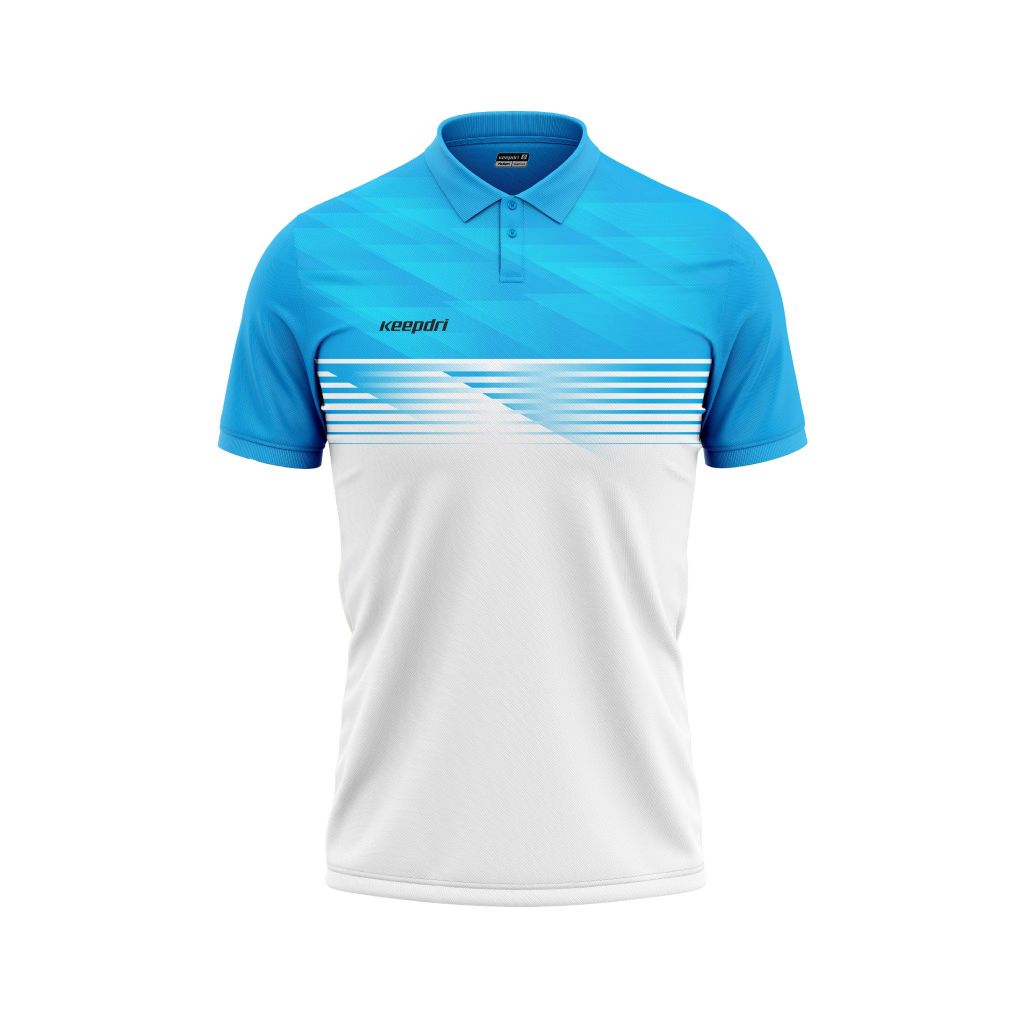 Áo Pickleball - Tennis polo hoa tiết xanh ya