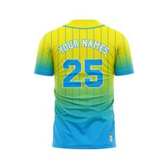 Custom Baseball Jerseys - Ombre Color BB08