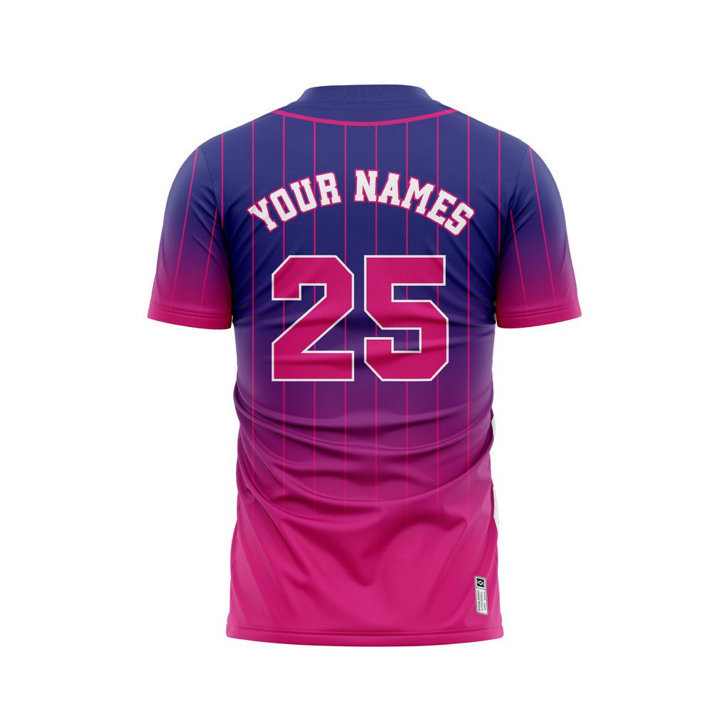 Custom Baseball Jerseys - Ombre Color BB08