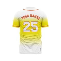 Custom Baseball Jerseys - Ombre Color BB07