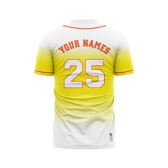 Custom Baseball Jerseys - Ombre Color BB07