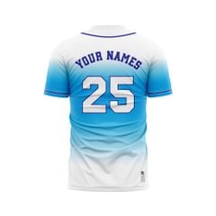 Custom Baseball Jerseys - Ombre Color BB07