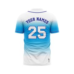 Custom Baseball Jerseys - Ombre Color BB07