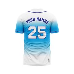 Custom Baseball Jerseys - Ombre Color BB07