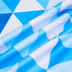 Custom Pickleball & Tennis Polo – Blue Polygonal