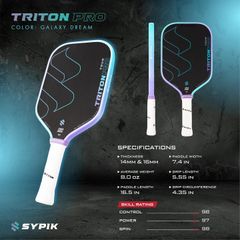Vợt Pickleball Triton Pro (16mm) - Galaxy Dream color