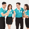  Đồng phục polo phối vai 