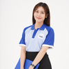 Đồng phục polo phối vai Xanh - Thiên Thanh