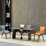  Bàn Ăn Mặt Đá Cao Cấp Milano DPBA28 – Thiết Kế Chân Bán Nguyệt Ấn Tượng, Nâng Tầm Không Gian Sống 