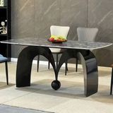  Bàn Ăn Mặt Đá Cao Cấp Milano DPBA28 – Thiết Kế Chân Bán Nguyệt Ấn Tượng, Nâng Tầm Không Gian Sống 