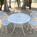  Bàn Tròn Sân Vườn Nhôm Đúc BN03 