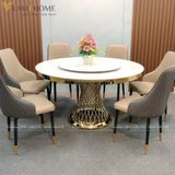  Bộ Bàn Ăn Mặt Đá Medusa và Ghế Louis 