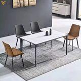  Bộ Bàn Ăn Mặt Đá Gary + Ghế Nelson 