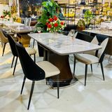  Bộ Bàn Ăn Thông Minh Mặt Đá Lazio và Ghế Caven – Phong Cách Hiện Đại, Tiện Nghi Cho Phòng Ăn 